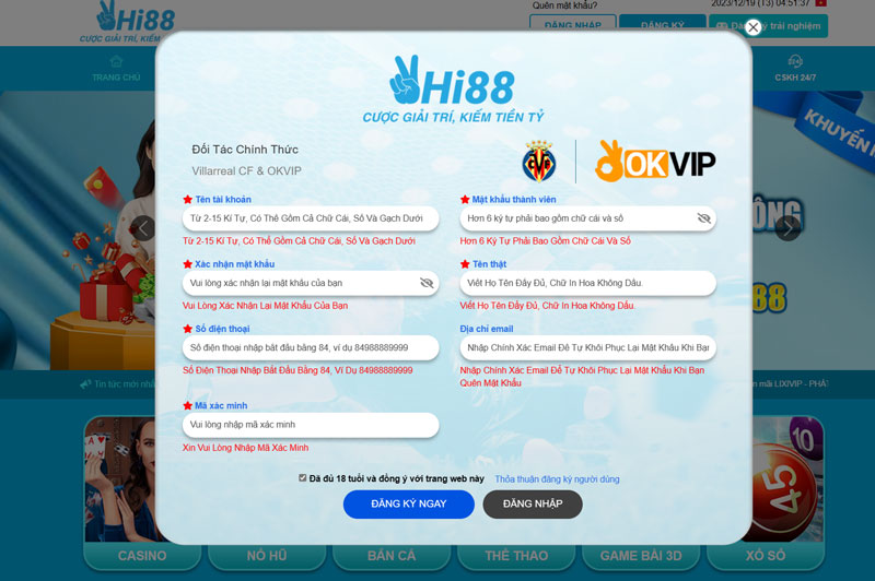 Đăng ký và tham gia vào Casino Hi88 hấp dẫn nhất hiện nay