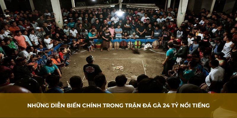 Những diễn biến chính trong trận đá gà 24 tỷ nổi tiếng